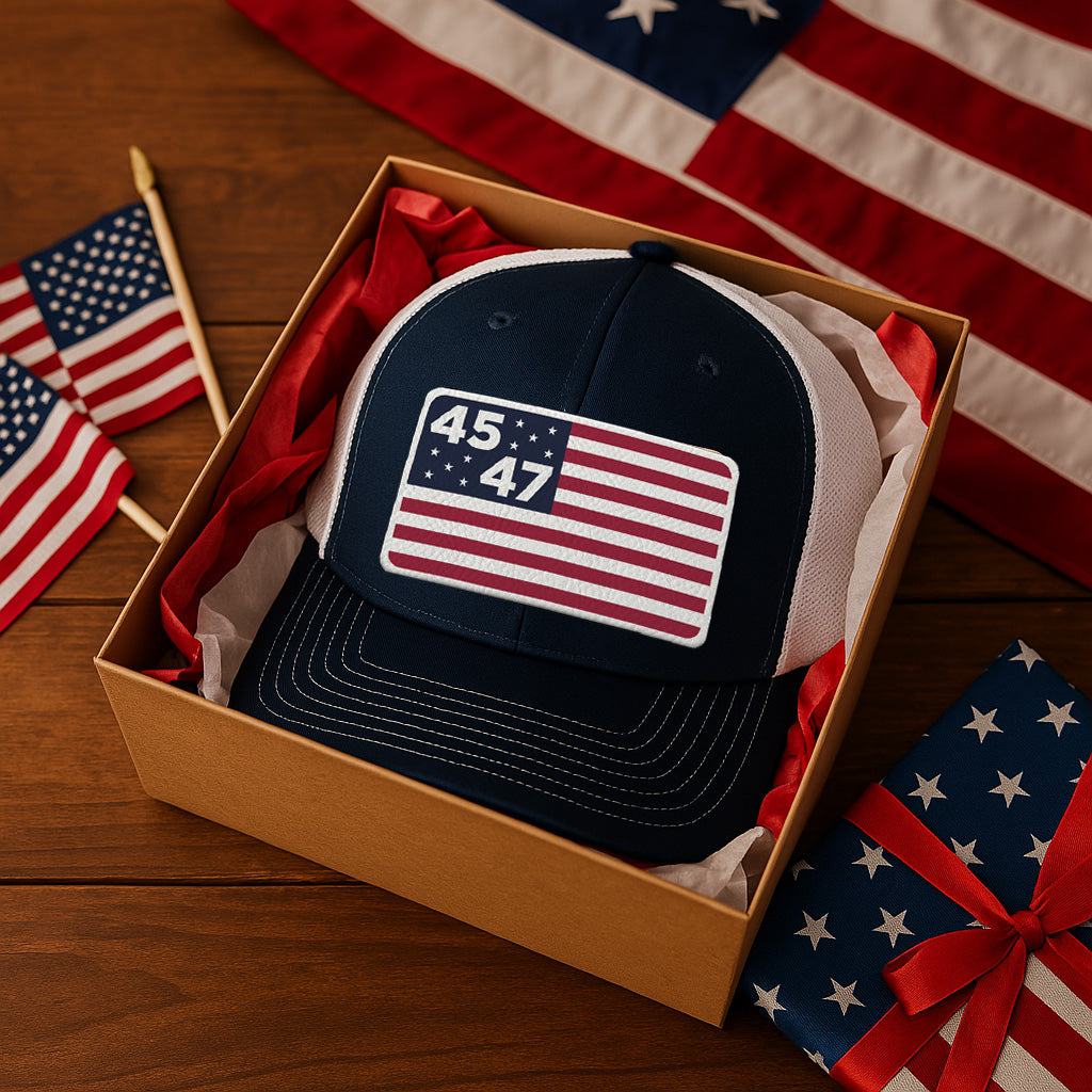 45th & 47th President Flag Hat