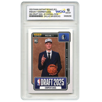 2025 Panini Instant COOPER FLAGG #1 OVERALL PICK CARD - Certified GEM MINT 10