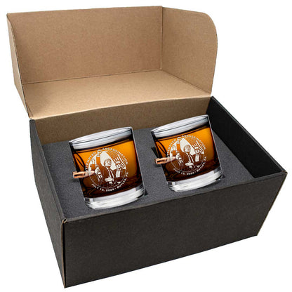 Bulletproof Trump Assassination Attempt Whiskey Glass (2-Sided)