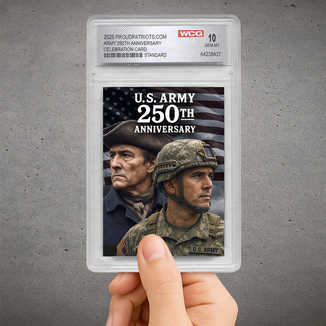 U.S. Army 250th Anniversary Trading Card – Graded GEM-MT 10
