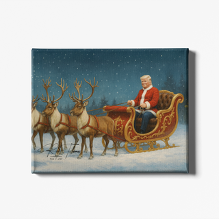 Trump Sleigh Limited Edition Canvas (16"x 24") - Signed & Individually Numbered