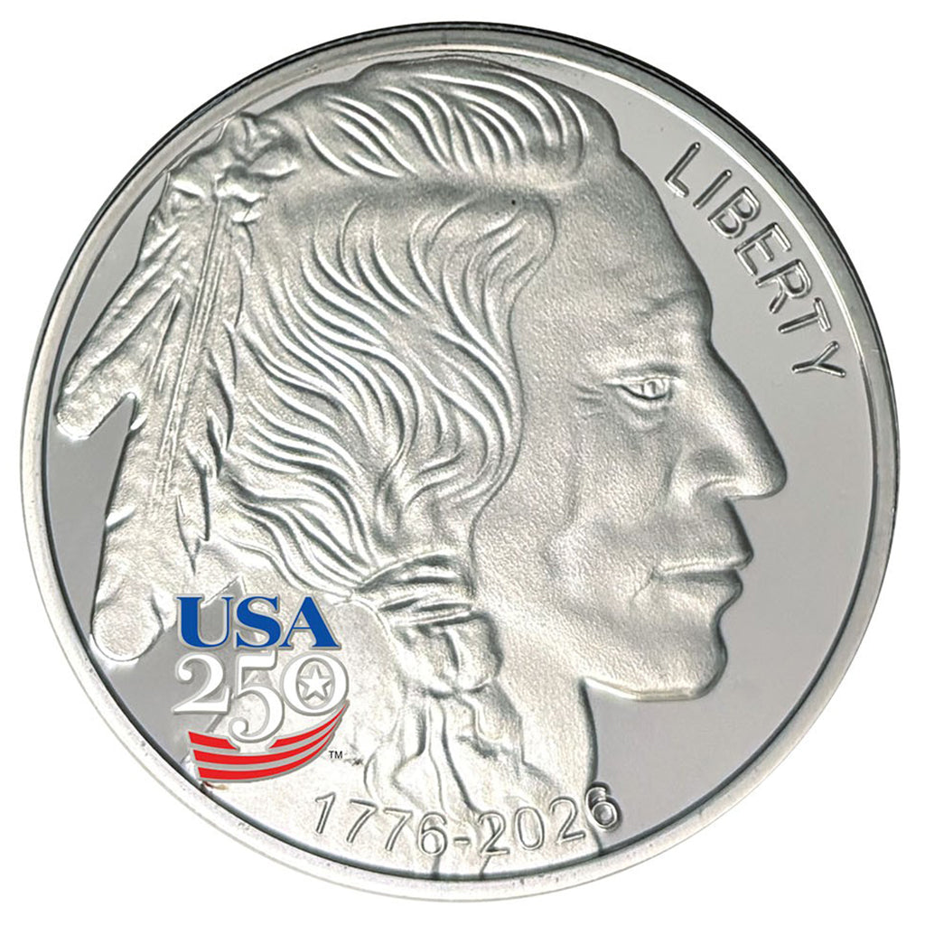 America's 250th Anniversary Buffalo Indian Nickel Silver Proof Coin