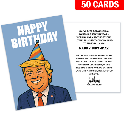 Need Patriots Like You - President Trump Birthday Card