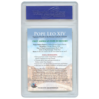 Pope Leo XIV Official Trading Card - 1st American Pope - Individually Numbered to 5,000