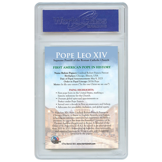 1st American Pope In History - 2025 Official Trading Card Graded GEM-MT 10