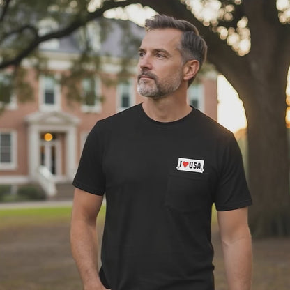 I ❤️ USA "Hidden Trump" Pocket Shirt