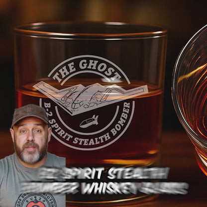B-2 Bomber Whiskey Glass