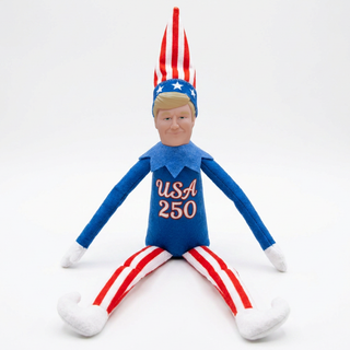 America's 250th Anniversary Trump Elf (Pre-Order Expected To Ship in November) — collectible plush figure from Proud Patriots