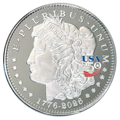 America's 250th Anniversary Morgan Dollar Nickel Silver Proof Coin