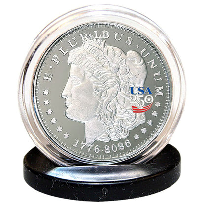 America's 250th Anniversary Morgan Dollar Nickel Silver Proof Coin