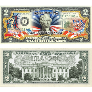 250th Anniversary – White House & Independence $2 Bill Set