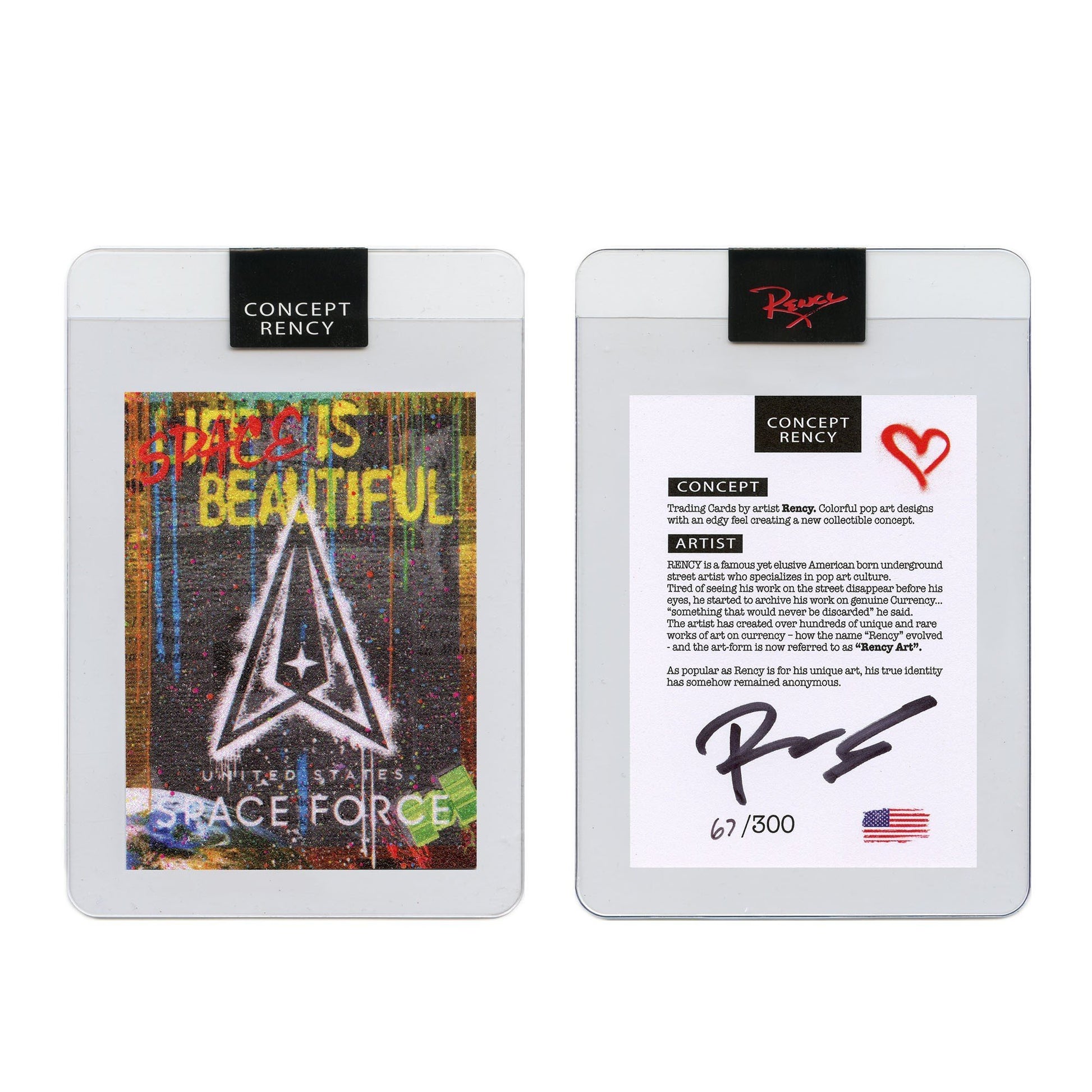 Rency "Space Force" - Trading Card (Signed) - Proud Patriots