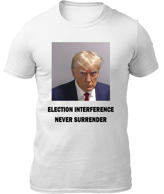 Trump Mugshot Shirt White - Proud Patriots